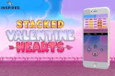 Море любви и романтики с игровым автоматом Stacked Valentine Hearts от Inspired Entertainment