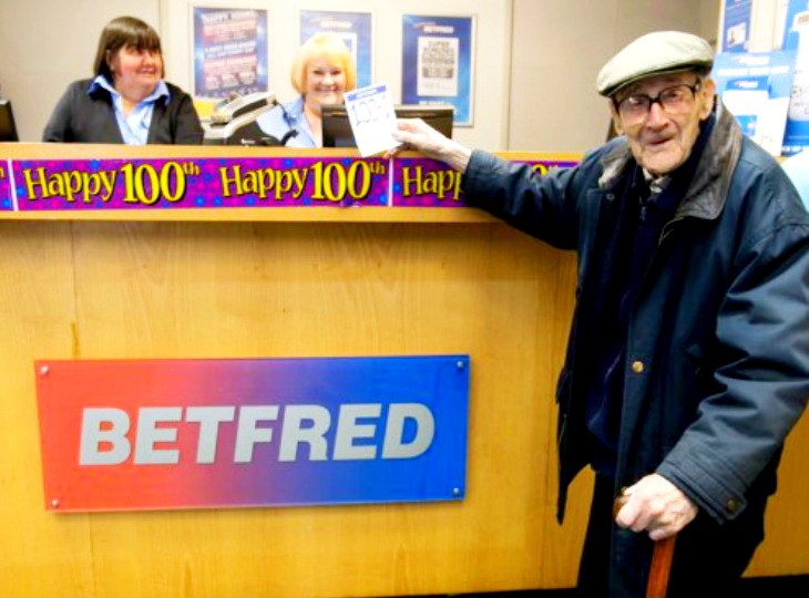 Betfred поздравила своего 100-летнего клиента