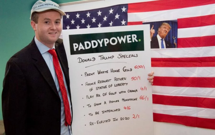 Новый глава отдела ставок на Дональда Трампа в Paddy Power