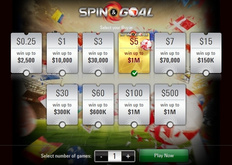 Запущен новый продукт от PokerStars - Spin&Goal
